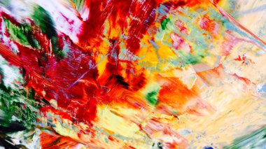 Renkli soyut arka plan duvar kağıdı. Modern motif görsel sanat. Yağlı boya karışımı. Moda el boyama bezi. Duvar dekorasyonu ve duvar resimleri fikri. 3 Boyutlu Doku.