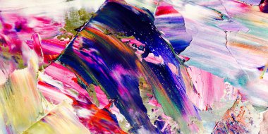 Renkli soyut arka plan duvar kağıdı. Modern motif görsel sanat. Yağlı boya karışımı. Moda el boyama bezi. Duvar dekorasyonu ve duvar resimleri fikri. 3 Boyutlu Doku.