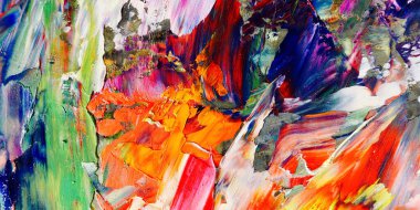 Renkli soyut arka plan duvar kağıdı. Modern motif görsel sanat. Yağlı boya karışımı. Moda el boyama bezi. Duvar dekorasyonu ve duvar resimleri fikri. 3 Boyutlu Doku.