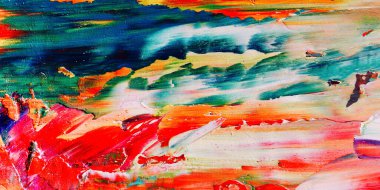 Renkli soyut arka plan duvar kağıdı. Modern motif görsel sanat. Yağlı boya karışımı. Moda el boyama bezi. Duvar dekorasyonu ve duvar resimleri fikri. 3 Boyutlu Doku.