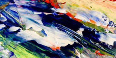 Renkli soyut arka plan duvar kağıdı. Modern motif görsel sanat. Yağlı boya karışımı. Moda el boyama bezi. Duvar dekorasyonu ve duvar resimleri fikri. 3 Boyutlu Doku.