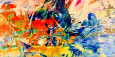 Renkli soyut arka plan duvar kağıdı. Modern motif görsel sanat. Yağlı boya karışımı. Moda el boyama bezi. Duvar dekorasyonu ve duvar resimleri fikri. 3 Boyutlu Doku