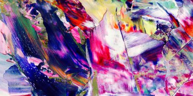 Renkli soyut arka plan duvar kağıdı. Modern motif görsel sanat. Yağlı boya karışımı. Moda el boyama bezi. Duvar dekorasyonu ve duvar resimleri fikri. 3 Boyutlu Doku