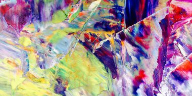 Renkli soyut arka plan duvar kağıdı. Modern motif görsel sanat. Yağlı boya karışımı. Moda el boyama bezi. Duvar dekorasyonu ve duvar resimleri fikri. 3 Boyutlu Doku