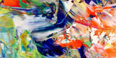 Renkli soyut arka plan duvar kağıdı. Modern motif görsel sanat. Yağlı boya karışımı. Moda el boyama bezi. Duvar dekorasyonu ve duvar resimleri fikri. 3 Boyutlu Doku