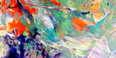 Renkli soyut arka plan duvar kağıdı. Modern motif görsel sanat. Yağlı boya karışımı. Moda el boyama bezi. Duvar dekorasyonu ve duvar resimleri fikri. 3 Boyutlu Doku