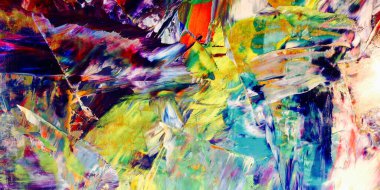 Renkli soyut arka plan duvar kağıdı. Modern motif görsel sanat. Yağlı boya karışımı. Moda el boyama bezi. Duvar dekorasyonu ve duvar resimleri fikri. 3 Boyutlu Doku