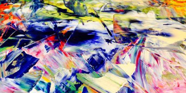 Renkli soyut arka plan duvar kağıdı. Modern motif görsel sanat. Yağlı boya karışımı. Moda el boyama bezi. Duvar dekorasyonu ve duvar resimleri fikri. 3 Boyutlu Doku