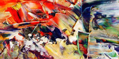 Renkli soyut arka plan duvar kağıdı. Modern motif görsel sanat. Yağlı boya karışımı. Moda el boyama bezi. Duvar dekorasyonu ve duvar resimleri fikri. 3 Boyutlu Doku