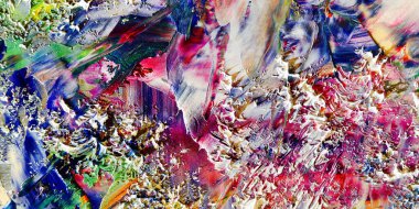 Renkli soyut arka plan duvar kağıdı. Modern motif görsel sanat. Yağlı boya karışımı. Moda el boyama bezi. Duvar dekorasyonu ve duvar resimleri fikri. 3 Boyutlu Doku