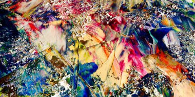 Renkli soyut arka plan duvar kağıdı. Modern motif görsel sanat. Yağlı boya karışımı. Moda el boyama bezi. Duvar dekorasyonu ve duvar resimleri fikri. 3 Boyutlu Doku