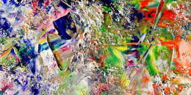 Renkli soyut arka plan duvar kağıdı. Modern motif görsel sanat. Yağlı boya karışımı. Moda el boyama bezi. Duvar dekorasyonu ve duvar resimleri fikri. 3 Boyutlu Doku