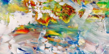 Renkli soyut arka plan duvar kağıdı. Modern motif görsel sanat. Yağlı boya karışımı. Moda el boyama bezi. Duvar dekorasyonu ve duvar resimleri fikri. 3 Boyutlu Doku