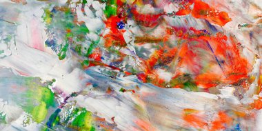 Renkli soyut arka plan duvar kağıdı. Modern motif görsel sanat. Yağlı boya karışımı. Moda el boyama bezi. Duvar dekorasyonu ve duvar resimleri fikri. 3 Boyutlu Doku