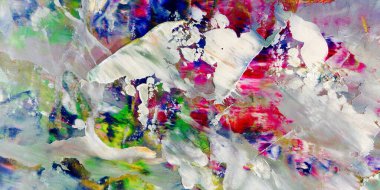 Renkli soyut arka plan duvar kağıdı. Modern motif görsel sanat. Yağlı boya karışımı. Moda el boyama bezi. Duvar dekorasyonu ve duvar resimleri fikri. 3 Boyutlu Doku