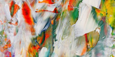 Renkli soyut arka plan duvar kağıdı. Modern motif görsel sanat. Yağlı boya karışımı. Moda el boyama bezi. Duvar dekorasyonu ve duvar resimleri fikri. 3 Boyutlu Doku