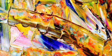 Renkli soyut arka plan duvar kağıdı. Modern motif görsel sanat. Yağlı boya karışımı. Moda el boyama bezi. Duvar dekorasyonu ve duvar resimleri fikri. 3 Boyutlu Doku.