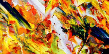 Renkli soyut arka plan duvar kağıdı. Modern motif görsel sanat. Yağlı boya karışımı. Moda el boyama bezi. Duvar dekorasyonu ve duvar resimleri fikri. 3 Boyutlu Doku.