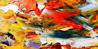 Renkli soyut arka plan duvar kağıdı. Modern motif görsel sanat. Yağlı boya karışımı. Moda el boyama bezi. Duvar dekorasyonu ve duvar resimleri fikri. 3 Boyutlu Doku.