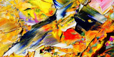 Renkli soyut arka plan duvar kağıdı. Modern motif görsel sanat. Yağlı boya karışımı. Moda el boyama bezi. Duvar dekorasyonu ve duvar resimleri fikri. 3 Boyutlu Doku.