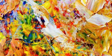 Renkli soyut arka plan duvar kağıdı. Modern motif görsel sanat. Yağlı boya karışımı. Moda el boyama bezi. Duvar dekorasyonu ve duvar resimleri fikri. 3 Boyutlu Doku.