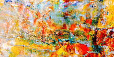 Renkli soyut arka plan duvar kağıdı. Modern motif görsel sanat. Yağlı boya karışımı. Moda el boyama bezi. Duvar dekorasyonu ve duvar resimleri fikri. 3 Boyutlu Doku.