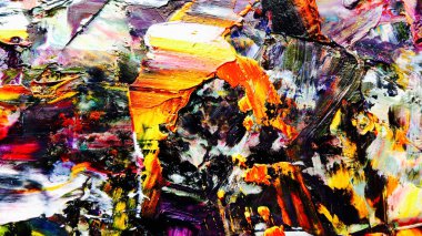 Renkli soyut arka plan duvar kağıdı. Modern motif görsel sanat. Yağlı boya karışımı. Moda el boyama bezi. Duvar dekorasyonu ve duvar resimleri fikri. 3 Boyutlu Doku.