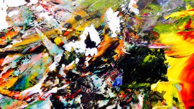 Renkli soyut arka plan duvar kağıdı. Modern motif görsel sanat. Yağlı boya karışımı. Moda el boyama bezi. Duvar dekorasyonu ve duvar resimleri fikri. 3 Boyutlu Doku.