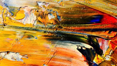 Renkli soyut arka plan duvar kağıdı. Modern motif görsel sanat. Yağlı boya karışımı. Moda el boyama bezi. Duvar dekorasyonu ve duvar resimleri fikri. 3 Boyutlu Doku.