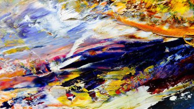 Renkli soyut arka plan duvar kağıdı. Modern motif görsel sanat. Yağlı boya karışımı. Moda el boyama bezi. Duvar dekorasyonu ve duvar resimleri fikri. 3 Boyutlu Doku.