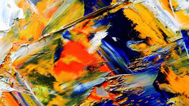 Renkli soyut arka plan duvar kağıdı. Modern motif görsel sanat. Yağlı boya karışımı. Moda el boyama bezi. Duvar dekorasyonu ve duvar resimleri fikri. 3 Boyutlu Doku.