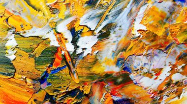 Renkli soyut arka plan duvar kağıdı. Modern motif görsel sanat. Yağlı boya karışımı. Moda el boyama bezi. Duvar dekorasyonu ve duvar resimleri fikri. 3 Boyutlu Doku.