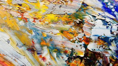 Renkli soyut arka plan duvar kağıdı. Modern motif görsel sanat. Yağlı boya karışımı. Moda el boyama bezi. Duvar dekorasyonu ve duvar resimleri fikri. 3 Boyutlu Doku.