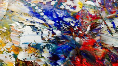 Renkli soyut arka plan duvar kağıdı. Modern motif görsel sanat. Yağlı boya karışımı. Moda el boyama bezi. Duvar dekorasyonu ve duvar resimleri fikri. 3 Boyutlu Doku.