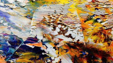 Renkli soyut arka plan duvar kağıdı. Modern motif görsel sanat. Yağlı boya karışımı. Moda el boyama bezi. Duvar dekorasyonu ve duvar resimleri fikri. 3 Boyutlu Doku.