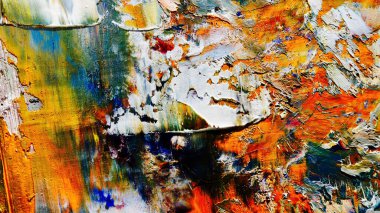 Renkli soyut arka plan duvar kağıdı. Modern motif görsel sanat. Yağlı boya karışımı. Moda el boyama bezi. Duvar dekorasyonu ve duvar resimleri fikri. 3 Boyutlu Doku.