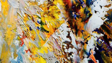 Renkli soyut arka plan duvar kağıdı. Modern motif görsel sanat. Yağlı boya karışımı. Moda el boyama bezi. Duvar dekorasyonu ve duvar resimleri fikri. 3 Boyutlu Doku.