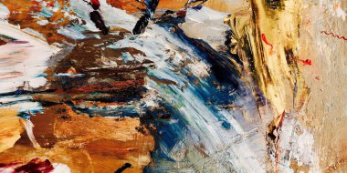 Renkli soyut arka plan duvar kağıdı. Modern motif görsel sanat. Yağlı boya karışımı. Moda el boyama bezi. Duvar dekorasyonu ve duvar resimleri fikri. 3 Boyutlu Doku