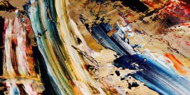 Renkli soyut arka plan duvar kağıdı. Modern motif görsel sanat. Yağlı boya karışımı. Moda el boyama bezi. Duvar dekorasyonu ve duvar resimleri fikri. 3 Boyutlu Doku