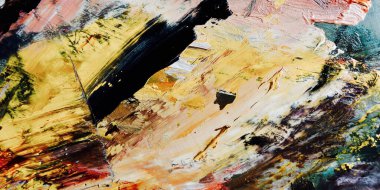 Renkli soyut arka plan duvar kağıdı. Modern motif görsel sanat. Yağlı boya karışımı. Moda el boyama bezi. Duvar dekorasyonu ve duvar resimleri fikri. 3 Boyutlu Doku