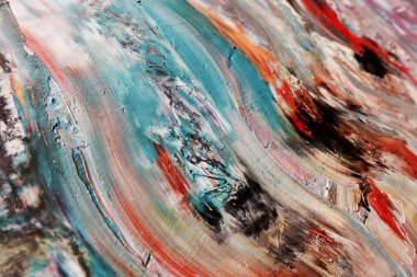 Renkli soyut arka plan duvar kağıdı. Modern motif görsel sanat. Yağlı boya karışımı. Moda el boyama bezi. Duvar dekorasyonu ve duvar resimleri fikri. 3 Boyutlu Doku.