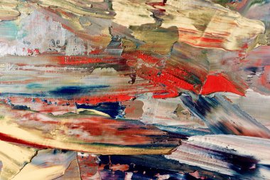 Renkli soyut arka plan duvar kağıdı. Modern motif görsel sanat. Yağlı boya karışımı. Moda el boyama bezi. Duvar dekorasyonu ve duvar resimleri fikri. 3 Boyutlu Doku.