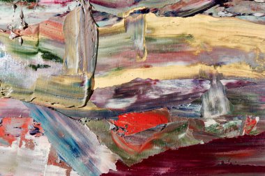 Renkli soyut arka plan duvar kağıdı. Modern motif görsel sanat. Yağlı boya karışımı. Moda el boyama bezi. Duvar dekorasyonu ve duvar resimleri fikri. 3 Boyutlu Doku.