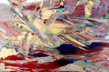 Renkli soyut arka plan duvar kağıdı. Modern motif görsel sanat. Yağlı boya karışımı. Moda el boyama bezi. Duvar dekorasyonu ve duvar resimleri fikri. 3 Boyutlu Doku.