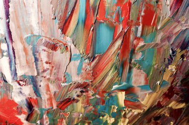 Renkli soyut arka plan duvar kağıdı. Modern motif görsel sanat. Yağlı boya karışımı. Moda el boyama bezi. Duvar dekorasyonu ve duvar resimleri fikri. 3 Boyutlu Doku.