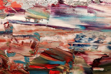 Renkli soyut arka plan duvar kağıdı. Modern motif görsel sanat. Yağlı boya karışımı. Moda el boyama bezi. Duvar dekorasyonu ve duvar resimleri fikri. 3 Boyutlu Doku.