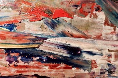 Renkli soyut arka plan duvar kağıdı. Modern motif görsel sanat. Yağlı boya karışımı. Moda el boyama bezi. Duvar dekorasyonu ve duvar resimleri fikri. 3 Boyutlu Doku.