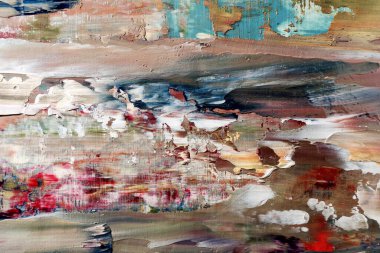 Renkli soyut arka plan duvar kağıdı. Modern motif görsel sanat. Yağlı boya karışımı. Moda el boyama bezi. Duvar dekorasyonu ve duvar resimleri fikri. 3 Boyutlu Doku.