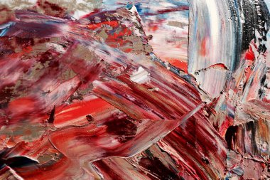 Renkli soyut arka plan duvar kağıdı. Modern motif görsel sanat. Yağlı boya karışımı. Moda el boyama bezi. Duvar dekorasyonu ve duvar resimleri fikri. 3 Boyutlu Doku.