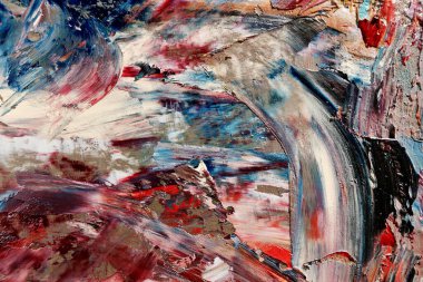 Renkli soyut arka plan duvar kağıdı. Modern motif görsel sanat. Yağlı boya karışımı. Moda el boyama bezi. Duvar dekorasyonu ve duvar resimleri fikri. 3 Boyutlu Doku.